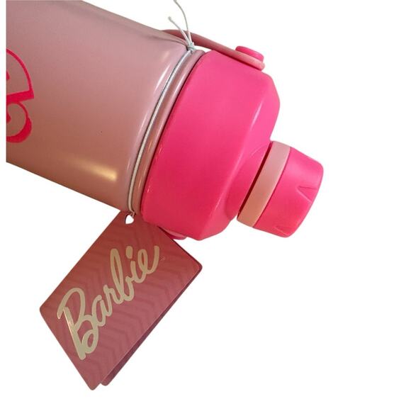 New Barbie Logo Pink Water Bottle 26 Oz. - Picture 3 of 4